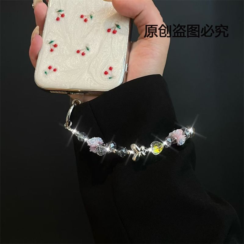 Phone Lanyard Pad with Flower
