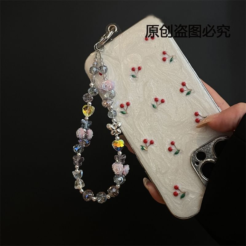 Phone Lanyard Pad with Flower