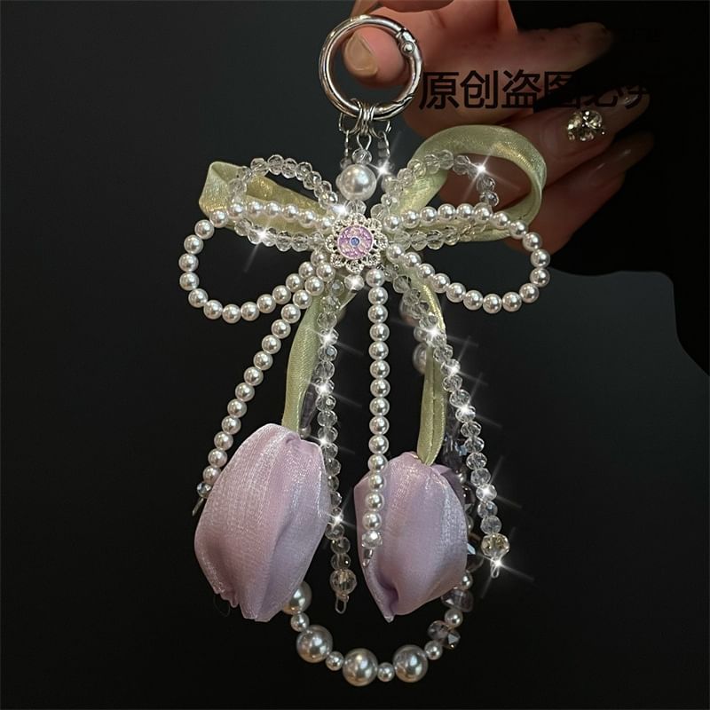 mit Faux Pad Lanyard Pearl Phone