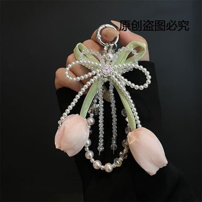 mit Faux Pad Lanyard Pearl Phone