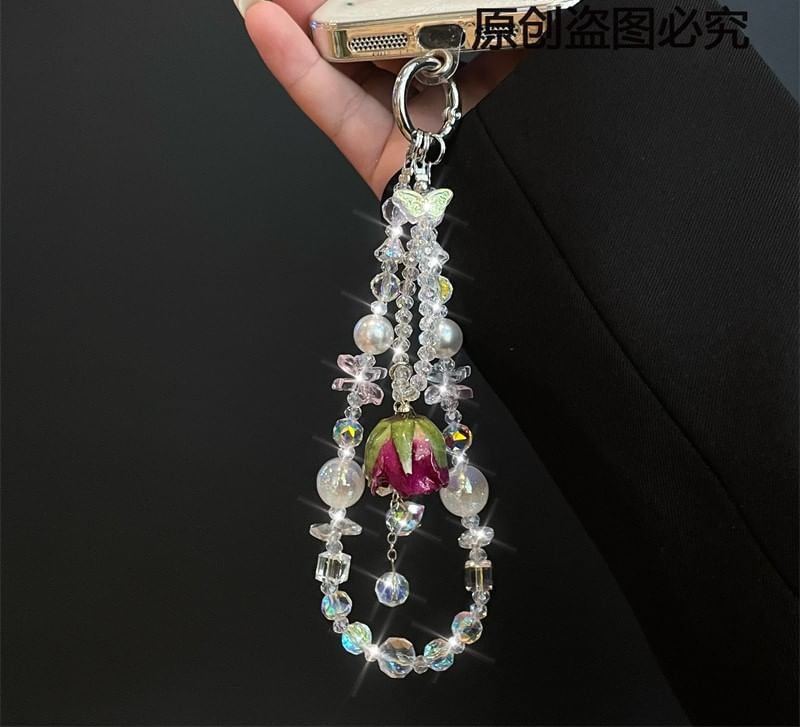 Lanyard Phone with Beaded Pad