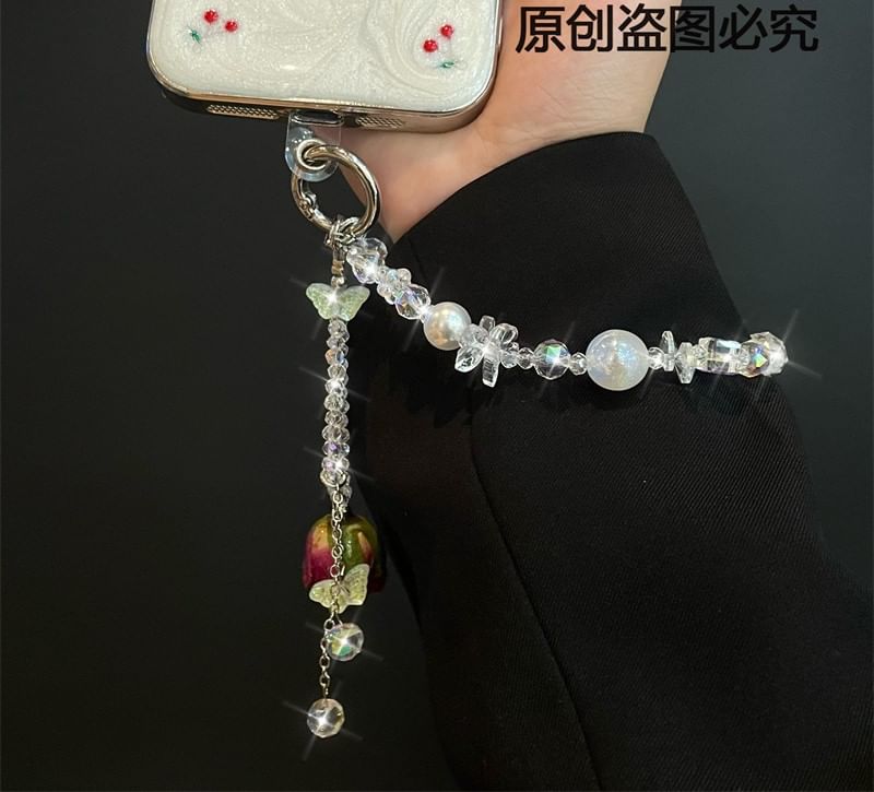 Lanyard Phone with Beaded Pad