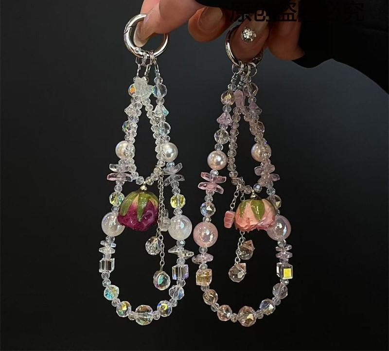 Lanyard Phone with Beaded Pad