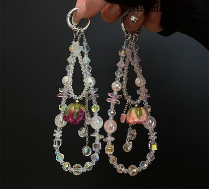 Lanyard Phone with Beaded Pad