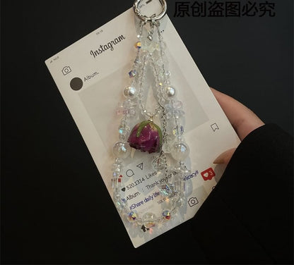 Lanyard Phone with Beaded Pad