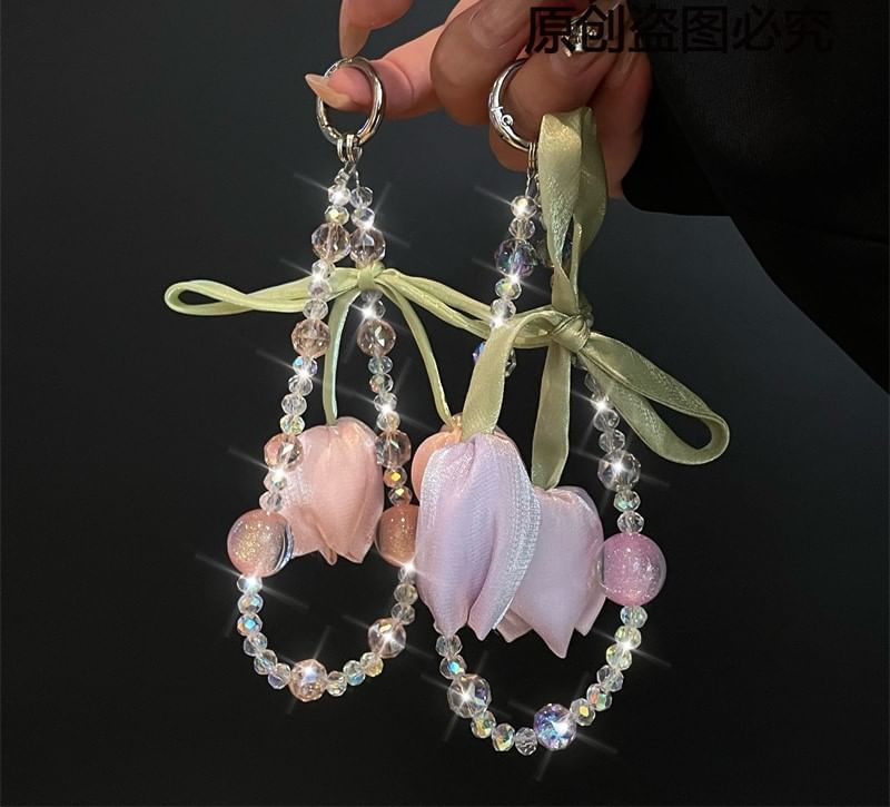 Flower Lanyard with Pad Phone