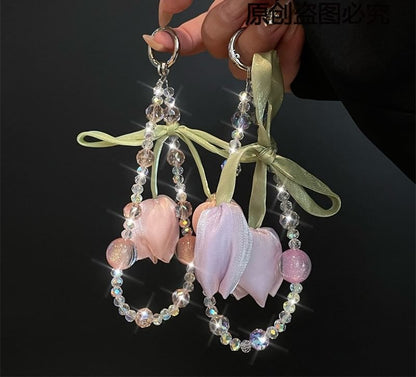 Flower Lanyard with Pad Phone