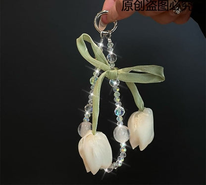 Flower Lanyard with Pad Phone