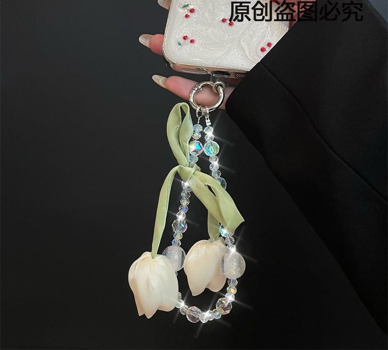 Flower Lanyard with Pad Phone