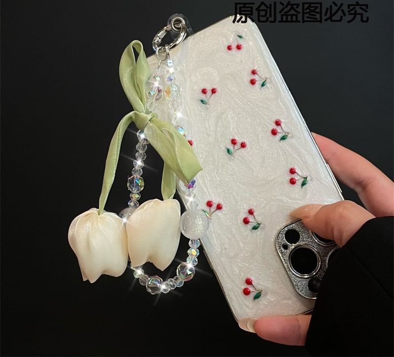 Flower Lanyard with Pad Phone