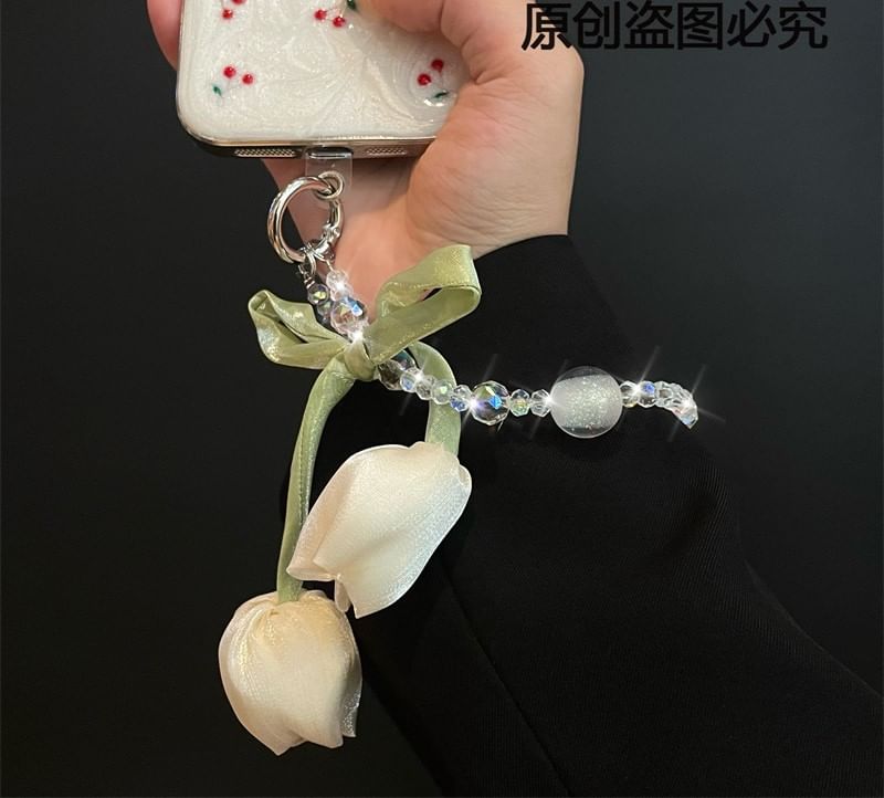 Flower Lanyard with Pad Phone