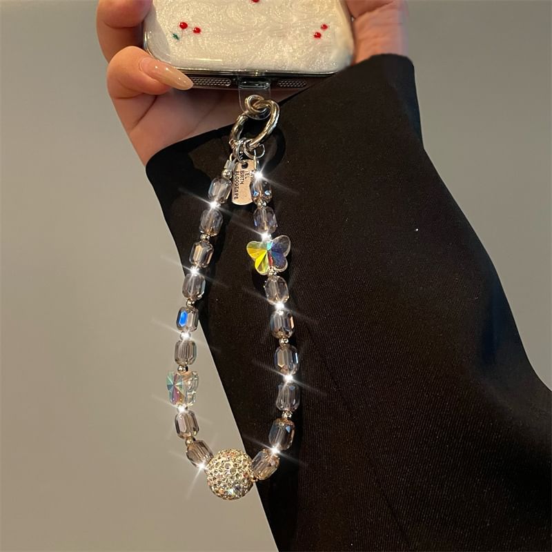 Lanyard Butterfly Phone Beaded