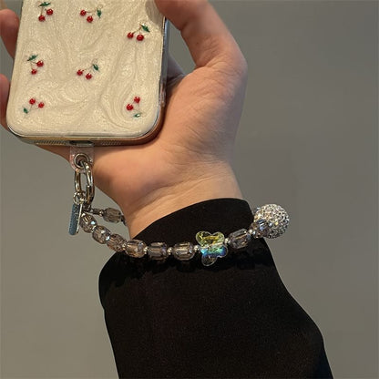 Lanyard Butterfly Phone Beaded