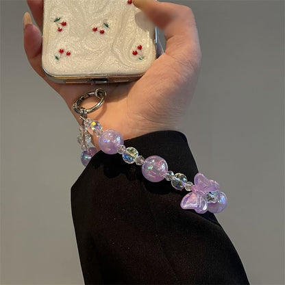 Lanyard Telefon Perlen Schmetterling