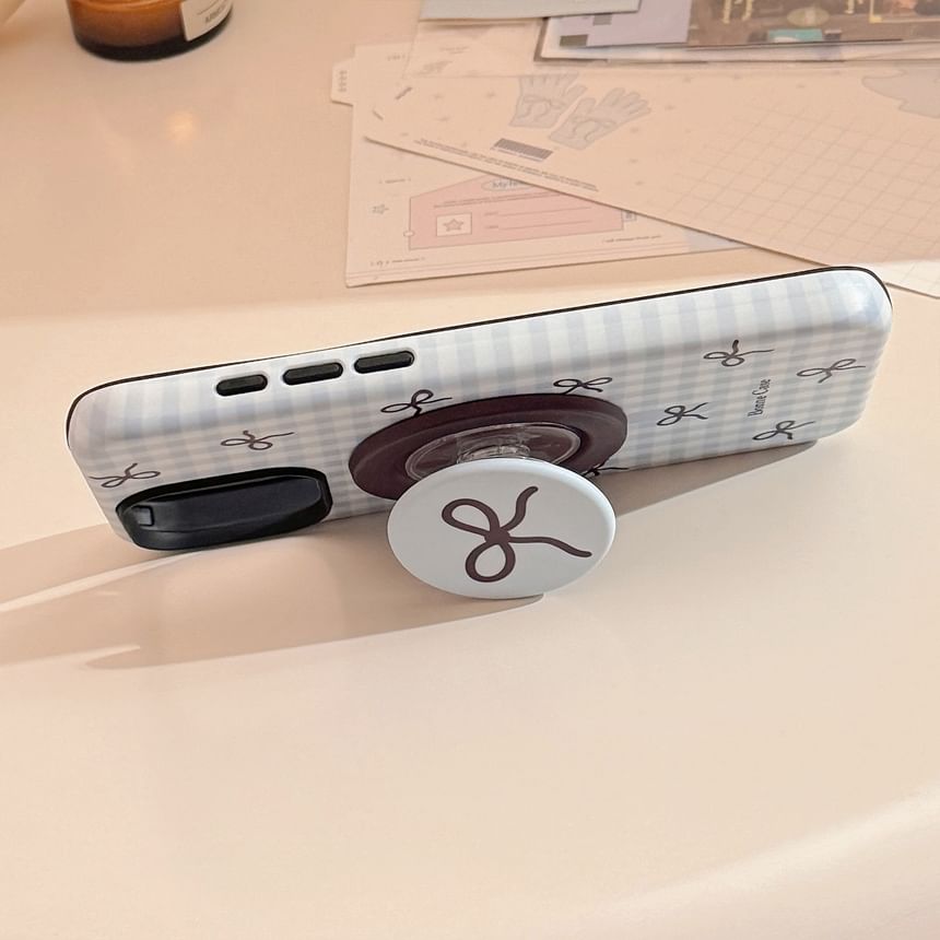 Plaid Magnetic Phone Case - Compatible with iPhone and MagSafe