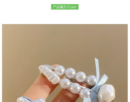 パールフェイクヘアセットクリップ /