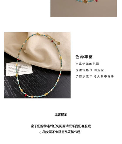 ビーズネックレス