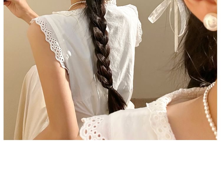 Haarspange mit Schleife und Kunstperle