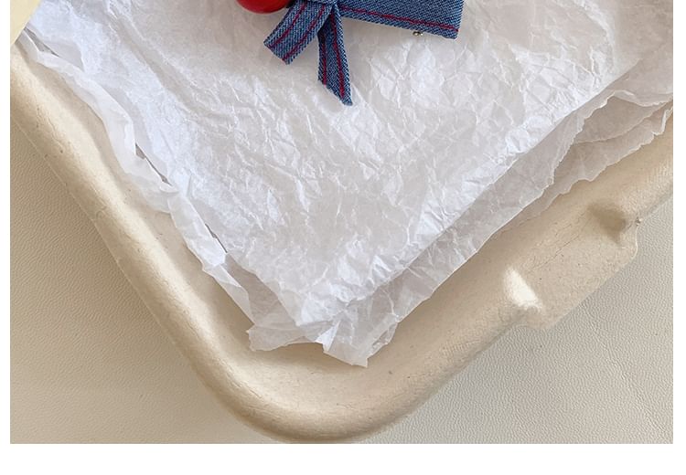 デニムクリップセットヘアリボン