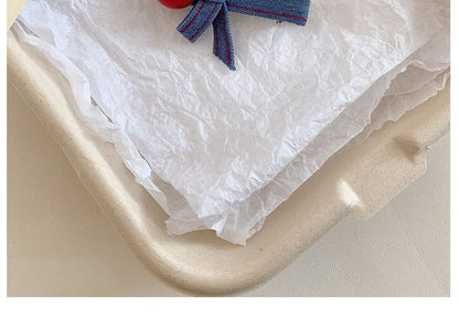 デニムクリップセットヘアリボン