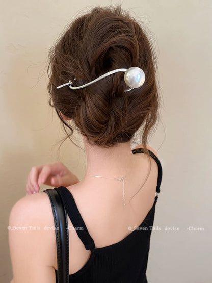 Clip Faux Pearl Hair