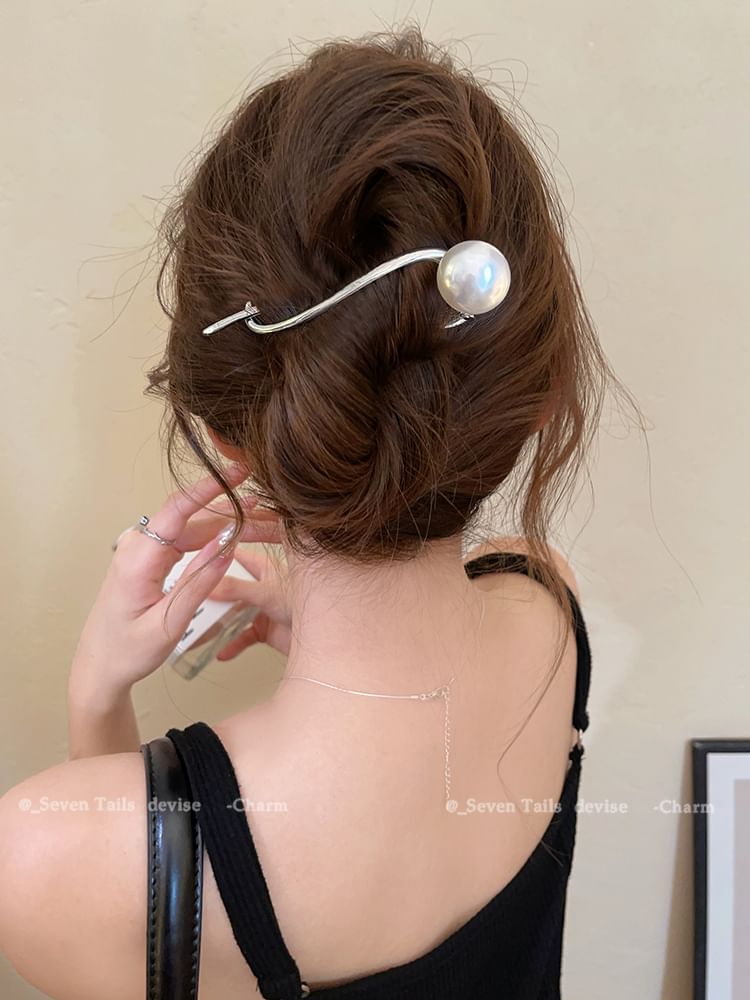 Clip Faux Pearl Hair