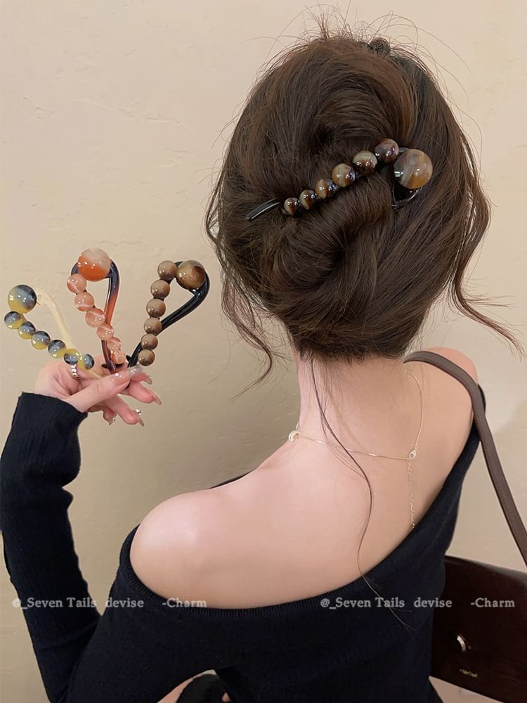 Clip Acrylic Bead Hair