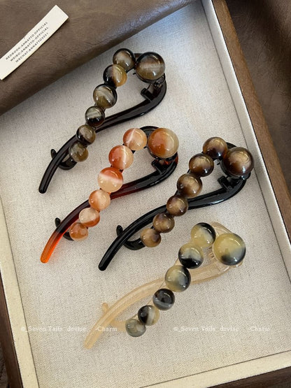 Clip Acrylic Bead Hair