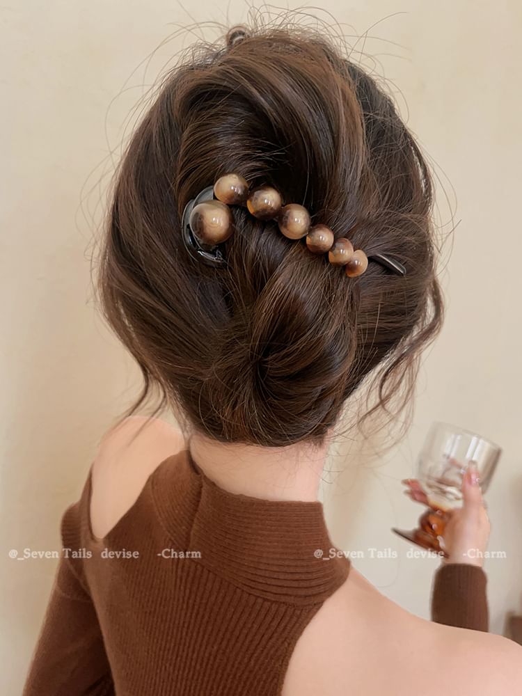 Clip Acrylic Bead Hair