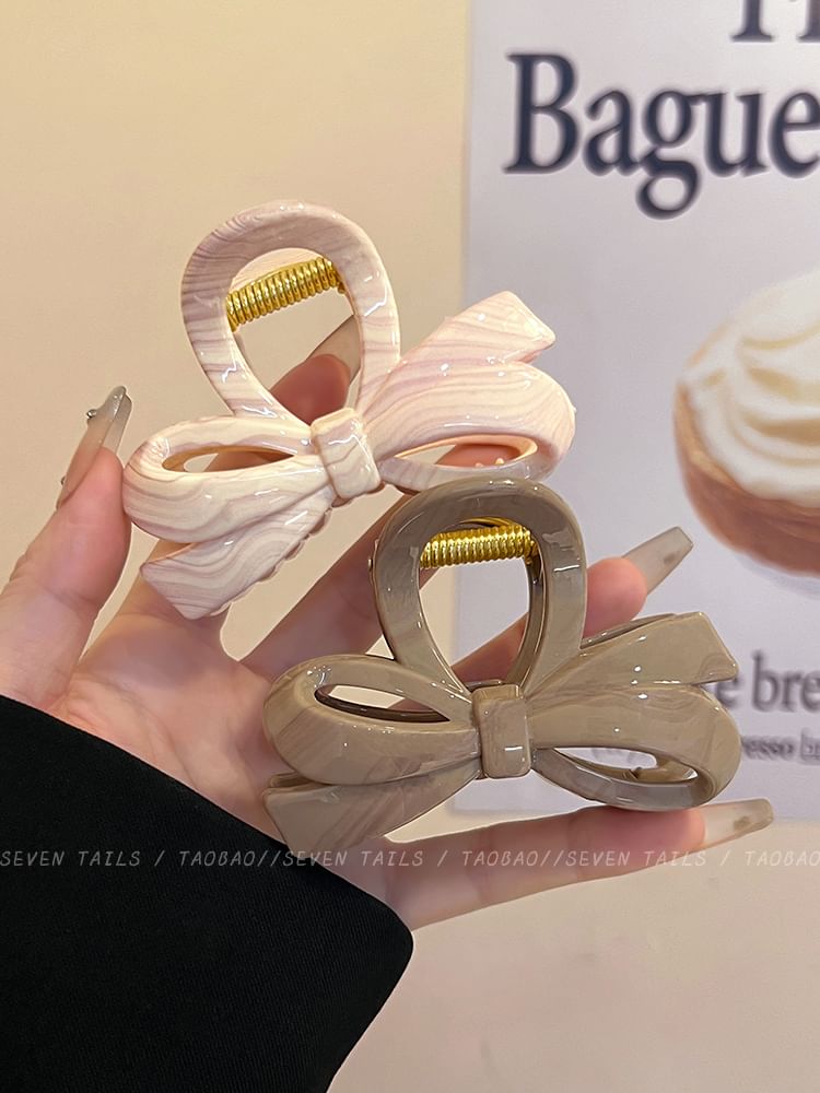 Bow Clip Claw Hair Acrylic