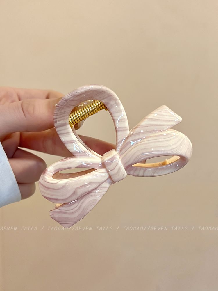 Schleife Clip Krallenhaar Acryl