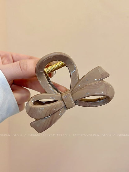 Bow Clip Claw Hair Acrylic