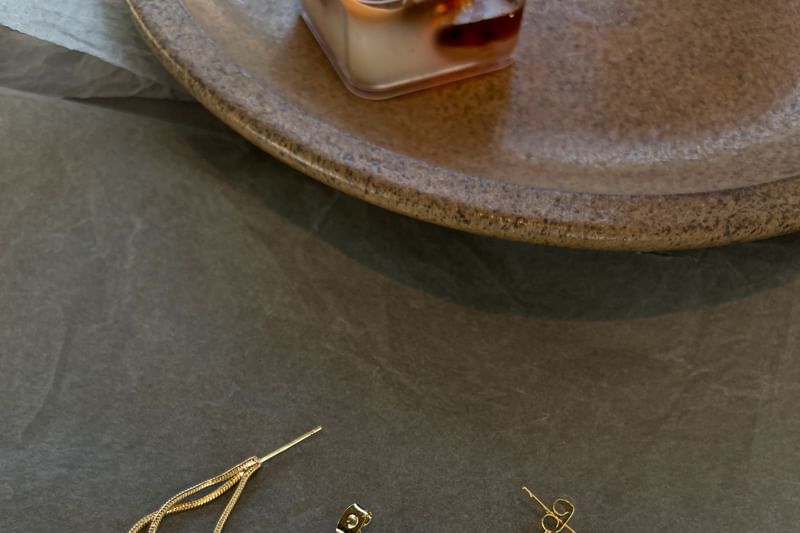 925 mehrlagiger Sterling-Silber-Creolen-Ohrring