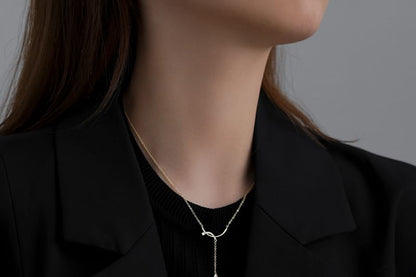 ネックレス ラインストーン ペンダント