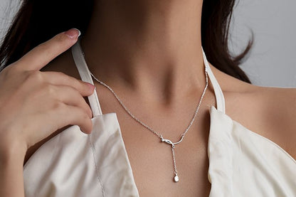 ネックレス ラインストーン ペンダント