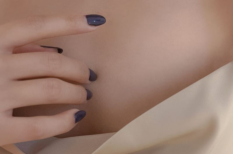 フェイクリーフパールチョーカー