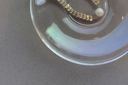 フェイクリーフパールチョーカー