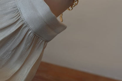 ラインストーンチェーンブレスレット