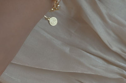 ラインストーンチェーンブレスレット