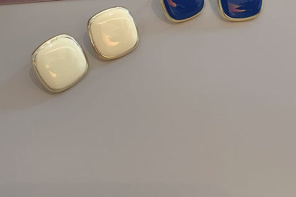 Silberohrring 925 Sterling Quadrat Ohrstecker