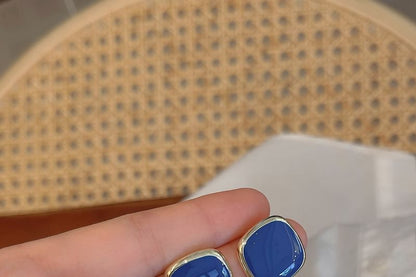 Silberohrring 925 Sterling Quadrat Ohrstecker