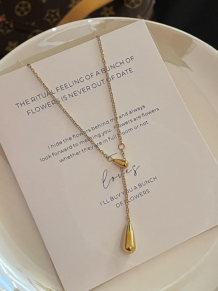 ティアドロップネックレスペンダント