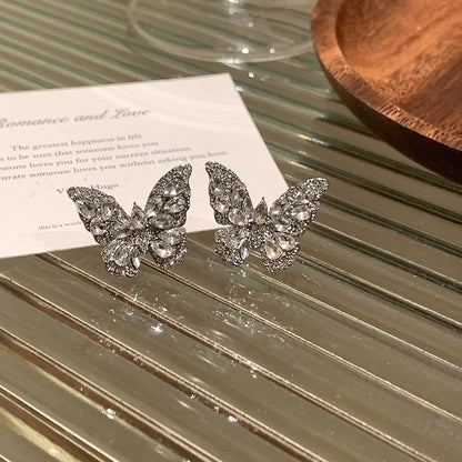 Butterfly Rhinestone Ear Cuff