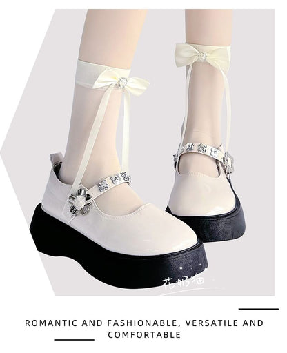 Bow Sheer Socks Crew