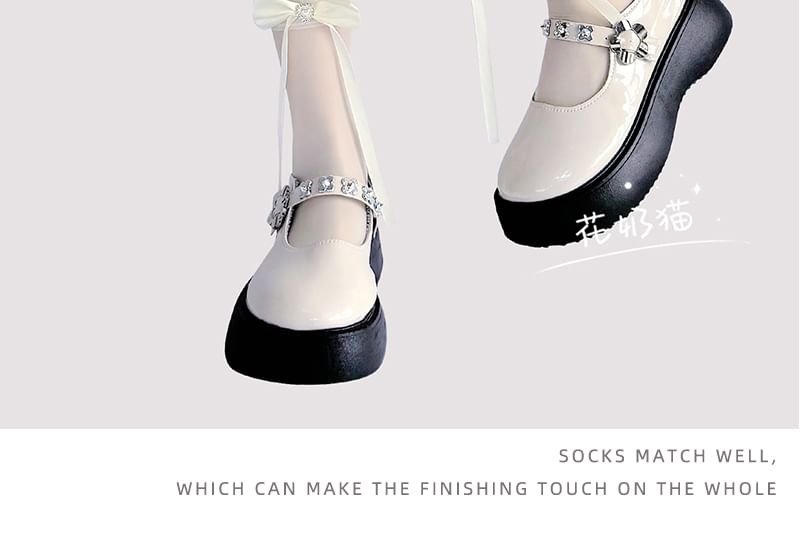 Bow Sheer Socks Crew