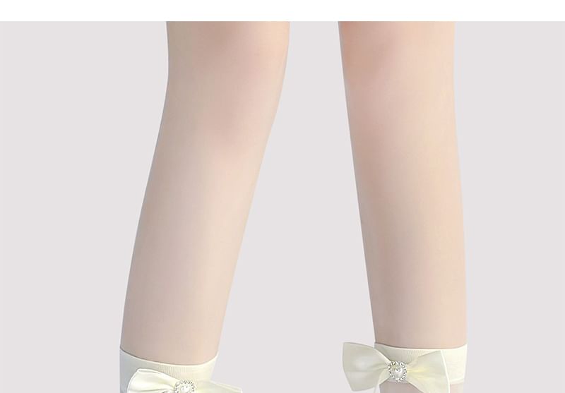 Bow Sheer Socks Crew