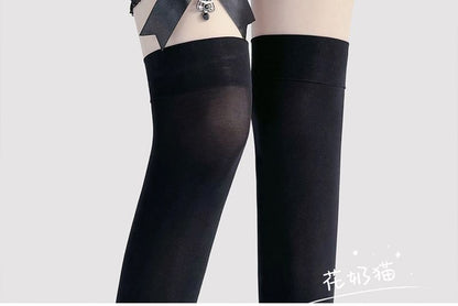 Garter Rhinestone Bow Cross