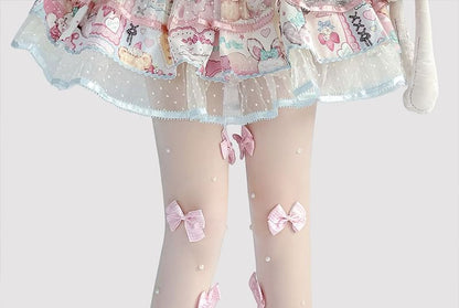 Sheer Bow Tights