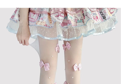 Sheer Bow Tights