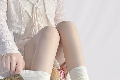 Leg Warmers Trim Lace Bow